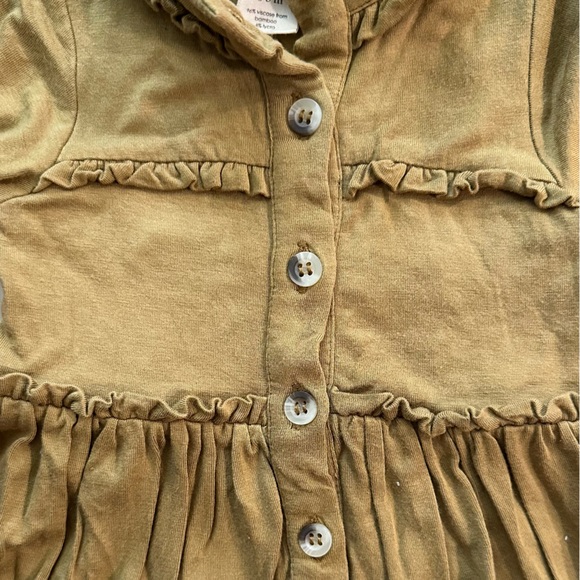 Kate Quinn Ruffled Dress In Color Fennel - Picture 4 of 4